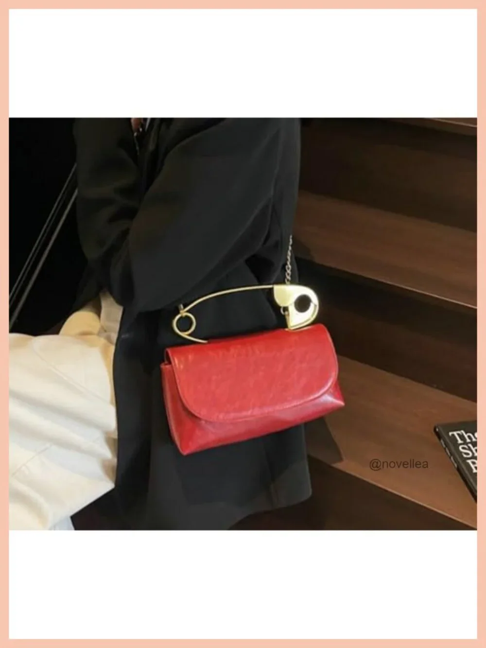 Faux Leather Hobo Shoulder Bag with Chain Strap